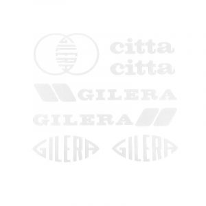 Aufklebersatz Gilera Citta Weiß 7-Stück