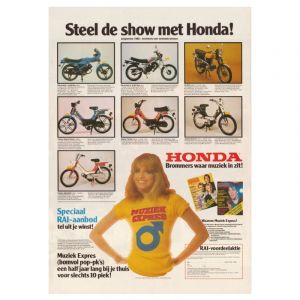 Plakat Honda Muziek Expres Nachdruck
