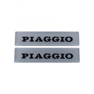 Embleme Satz 3D Piaggio 115X27MM Silber