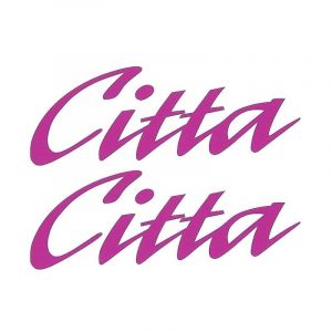 Aufklebersatz Citta Wort Cerise