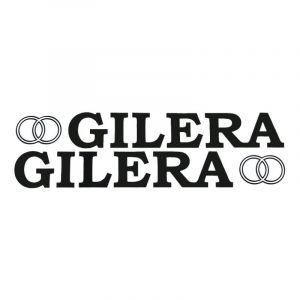 Aufklebersatz Gilera + Logo Schwarz