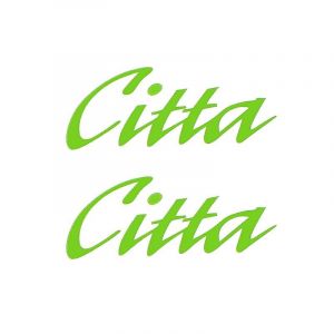 Aufklebersatz Citta Wort Grün