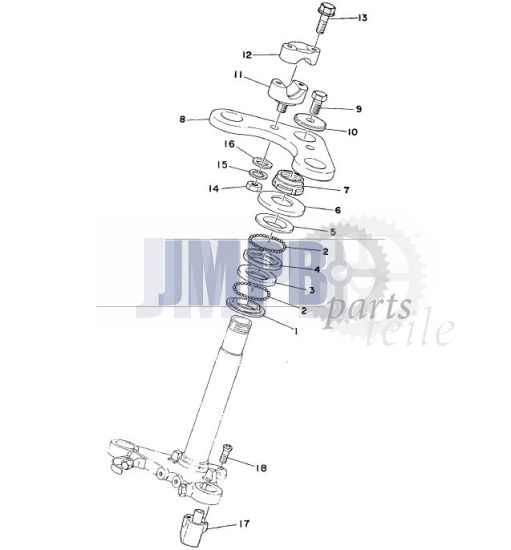 Lenkkopf Yamaha FS1 DX