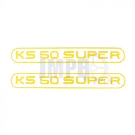 Aufklebersatz Tank Zundapp KS50 Super Gelb
