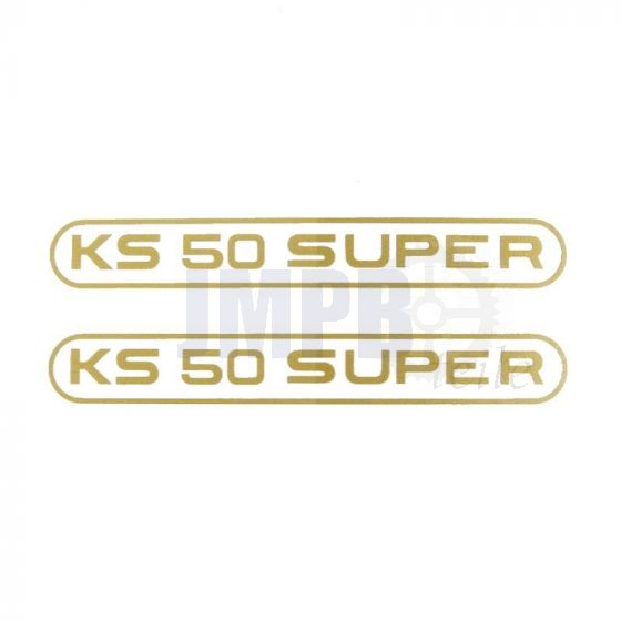 Aufklebersatz Tank Zundapp KS50 Super Gold