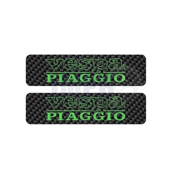 Tankaufkleber Vespa Piaggio Karbon/Grün