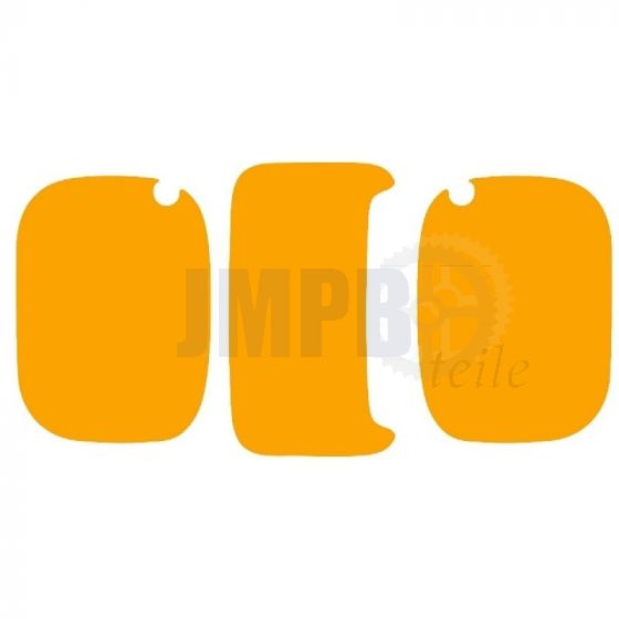 Satz Seitenteil/Scheinwerfer Verkleidung Aufkleber Gelb Honda MTX-SH