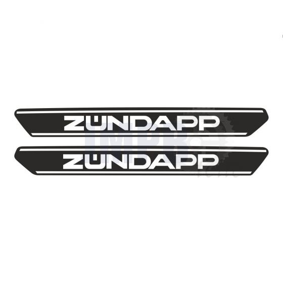 Tankaufkleber Zundapp ZD40 Schwarz/Weiß