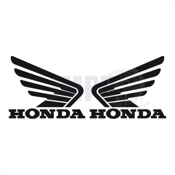 Aufklebersatz Honda Flügel Schwarz 105X85MM
