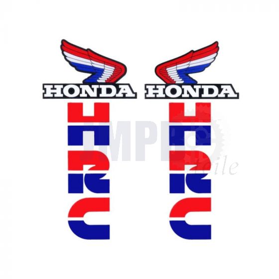 Aufklebersatz Honda HRC Rot/Blau 168X80MM