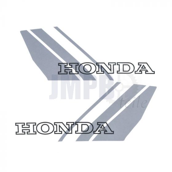 Aufklebersatz Tank Honda Camino Spezial Grau/Schwarz