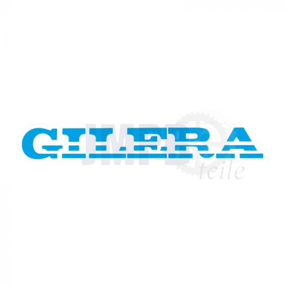 Aufkleber Gilera Turbo Schneiden Text Hellblau 230X30MM