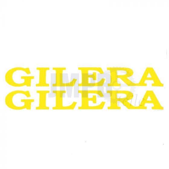 Gilera Wort Aufkleber Gelb