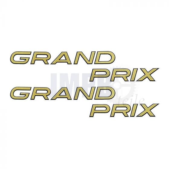 Aufklebersatz Kreidler Grand Prix Gold 135X30MM
