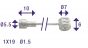 Kabel Brems/Kupplung Uni 225CM Nippel 5.5X10 & 7X6