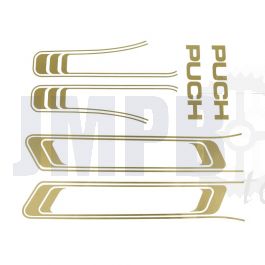Aufklebersatz Puch Maxi Linien Gold