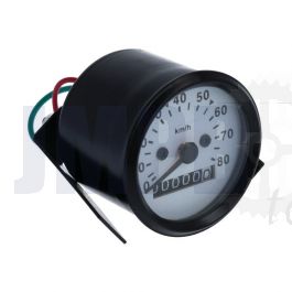 Tachometer 60MM VDO Anschluss Weiß
