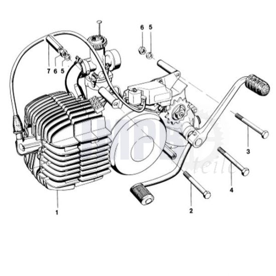 Motorblock Kreidler 5G Direkt