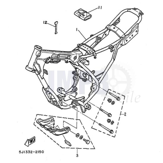 Rahmen Yamaha DT50MX