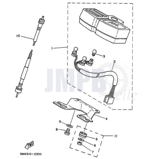 Cockpit Yamaha DT50MX