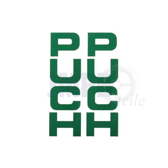 Aufklebersatz Gabel Puch Maxi Grün 26X94MM