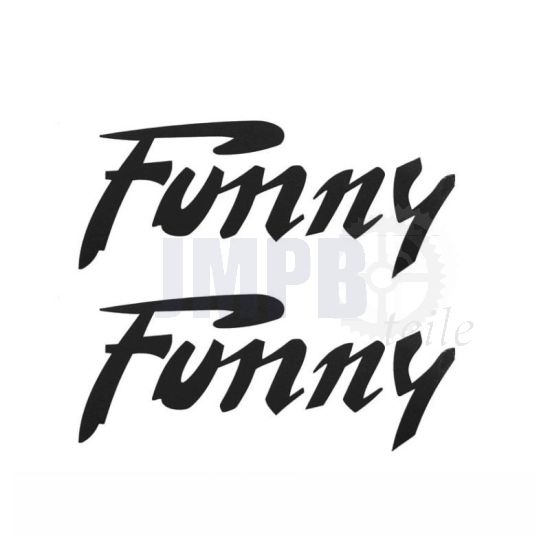 Aufklebersatz Citta Funny Schwarz 115X45MM