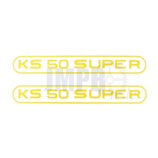 Aufklebersatz Tank Zundapp KS50 Super Gelb