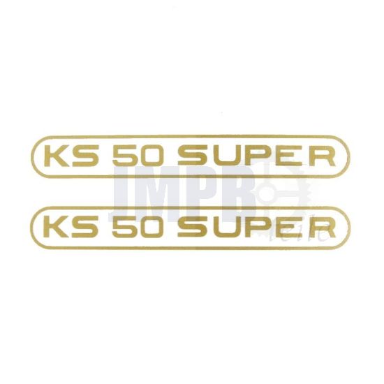 Aufklebersatz Tank Zundapp KS50 Super Gold