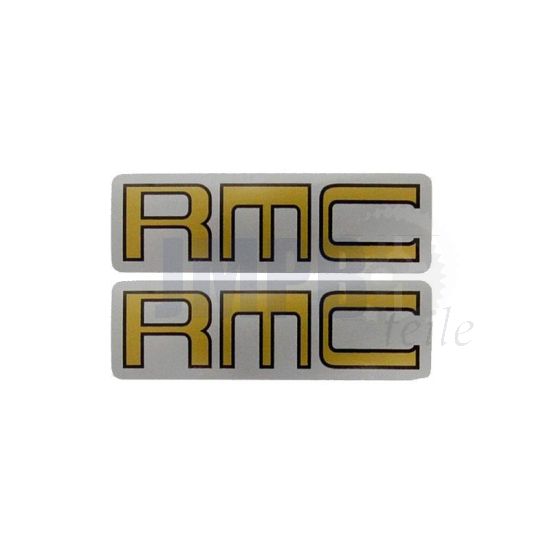 Aufklebersatz Kreidler RMC Gold/Grün auf Grau 25X78MM