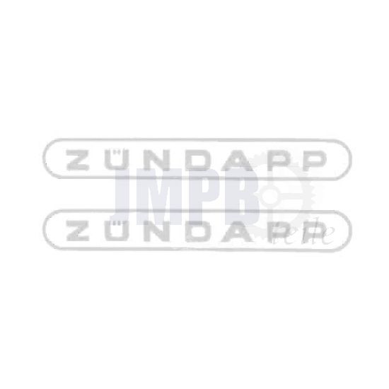 Aufklebersatz Tank Zundapp Wort Weiß
