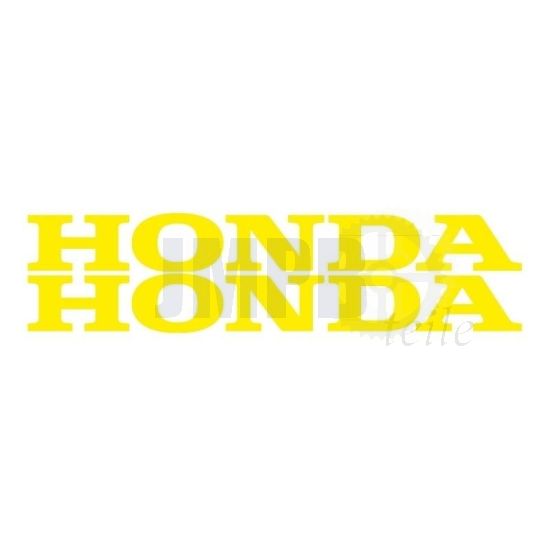 Aufklebersatz Honda Wort Gelb 22CM
