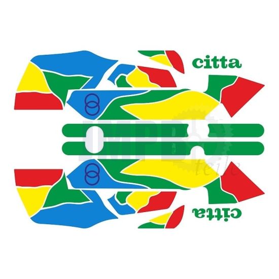 Aufklebersatz Gilera Citta Funny Grün