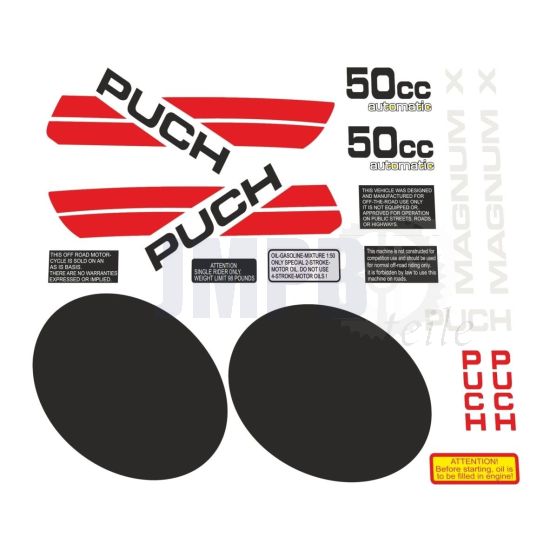 Aufklebersatz Puch Magnum X Gelb