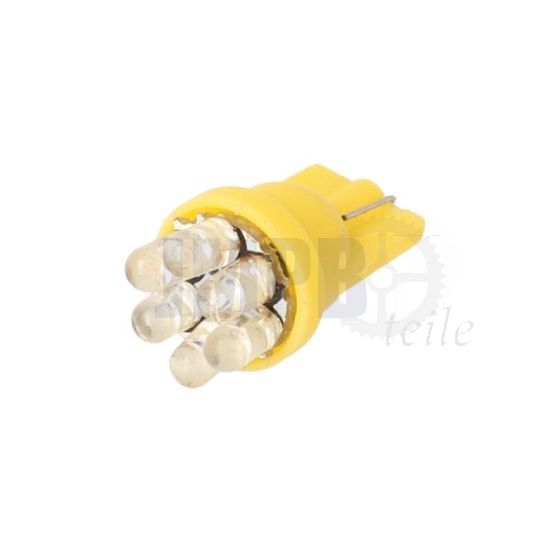 Keillampe T10 Led Orange 12 Volt