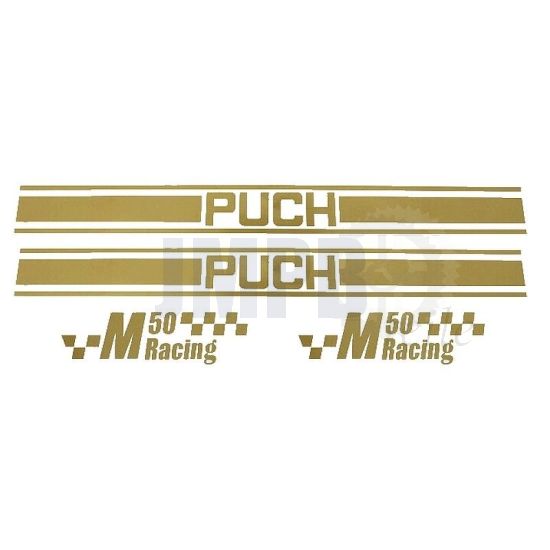 Aufkleber Puch M50 Racing Gold