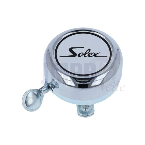Klingel Chrom Solex Weiß