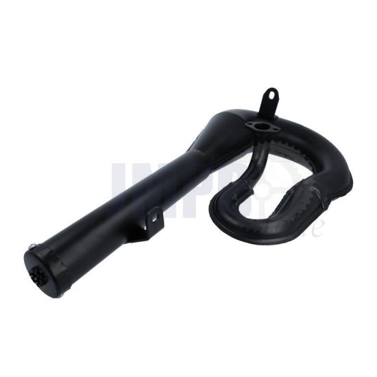 Auspuff Puch Maxi Gewellt Modell Schwarz Pulverbeschichtet