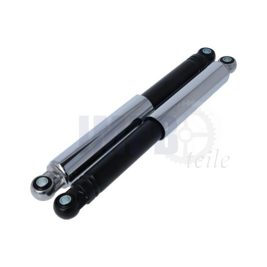 Stoßdämpfer Schwarz/Chrom Geschlossen IMCA 320MM