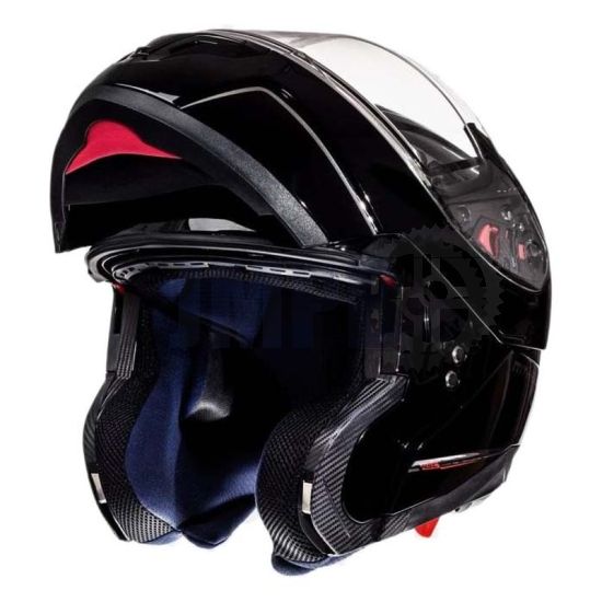 Helm System MT Atom Schwarz Glanz Medium