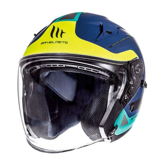 Helm Jet Avenue Crossroad MT Blau/Grün