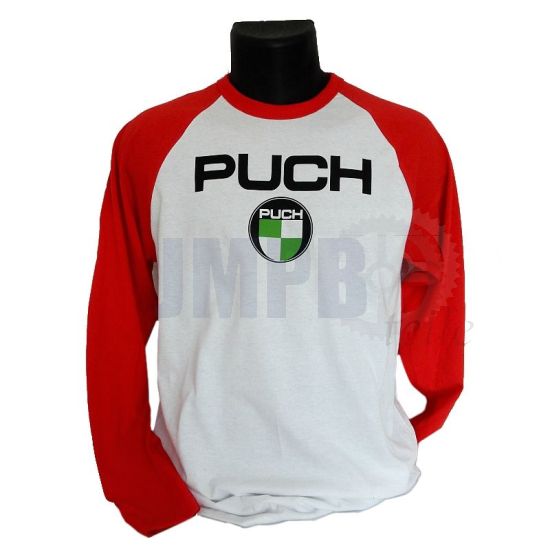 Langarm-Shirt Puch Rot/Weiß