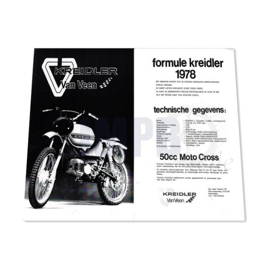 Plakat Kreidler "Formule Kreidler 1978" Nachdruck