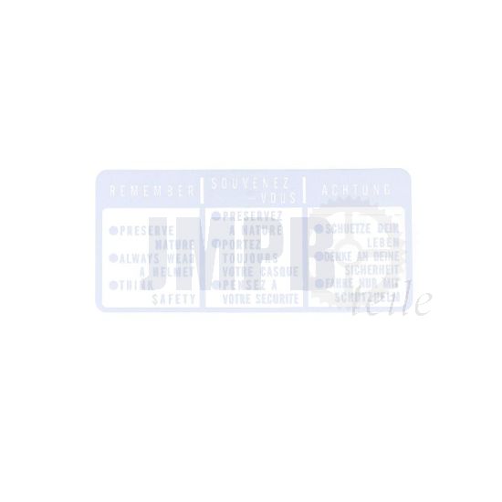 Aufkleber Fahranleitung Honda MT/MB Weiß/Transparent