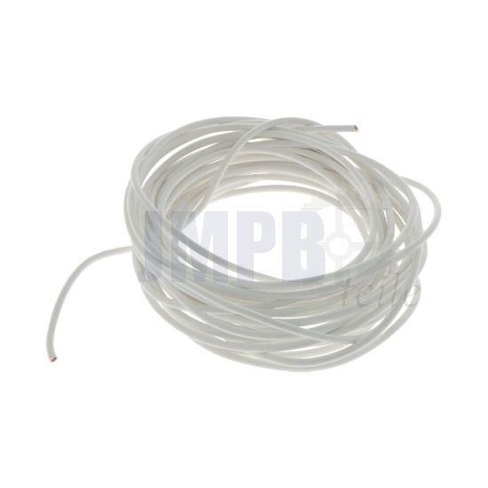 Electrischen Kabel 3 Mtr Verp. - 1.0MM² Weiß