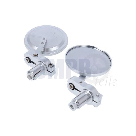 Einsteckspiegelsatz Rund Silber Universal