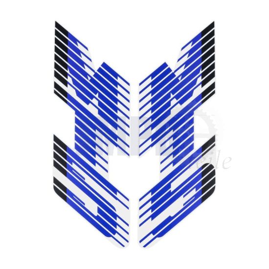 Aufklebersatz Tank Honda MT5 88/89 Blau/Weiß