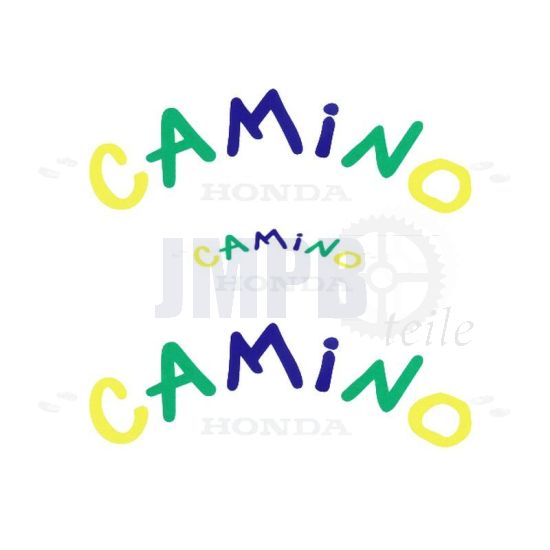 Aufklebersatz Honda Camino Funny Multi - Rotes Tank 