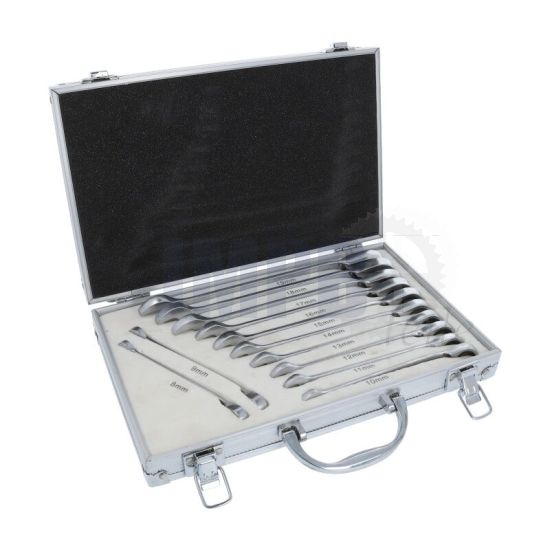 Ratschenringschlüssel Satz 12 Teilig in Koffer