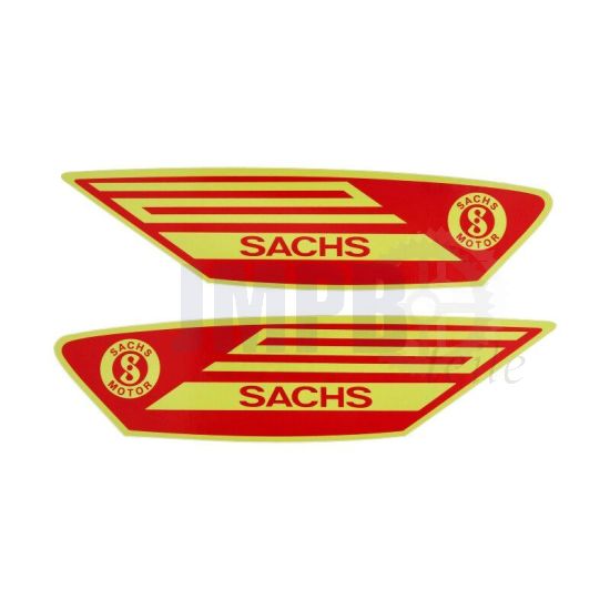 Aufklebersatz Spezial Sachs Rot/Gelb