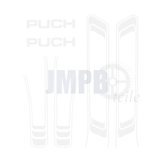 Aufklebersatz Puch Maxi Linien Weiß A-Qualität